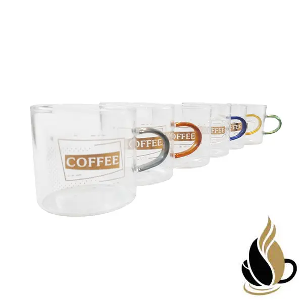 شات پیرکس دسته رنگی مدل Coffee