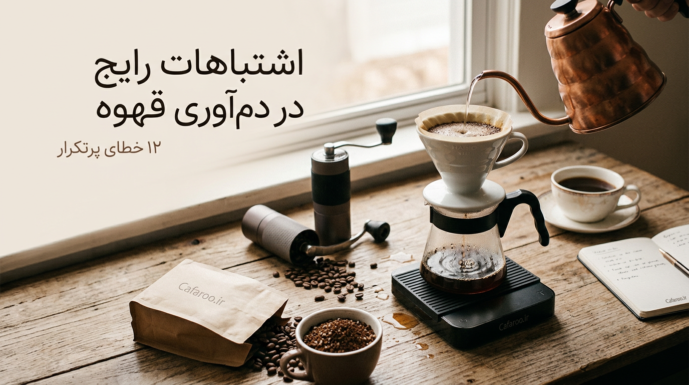 اشتباهات رایج در دم آوری قهوه