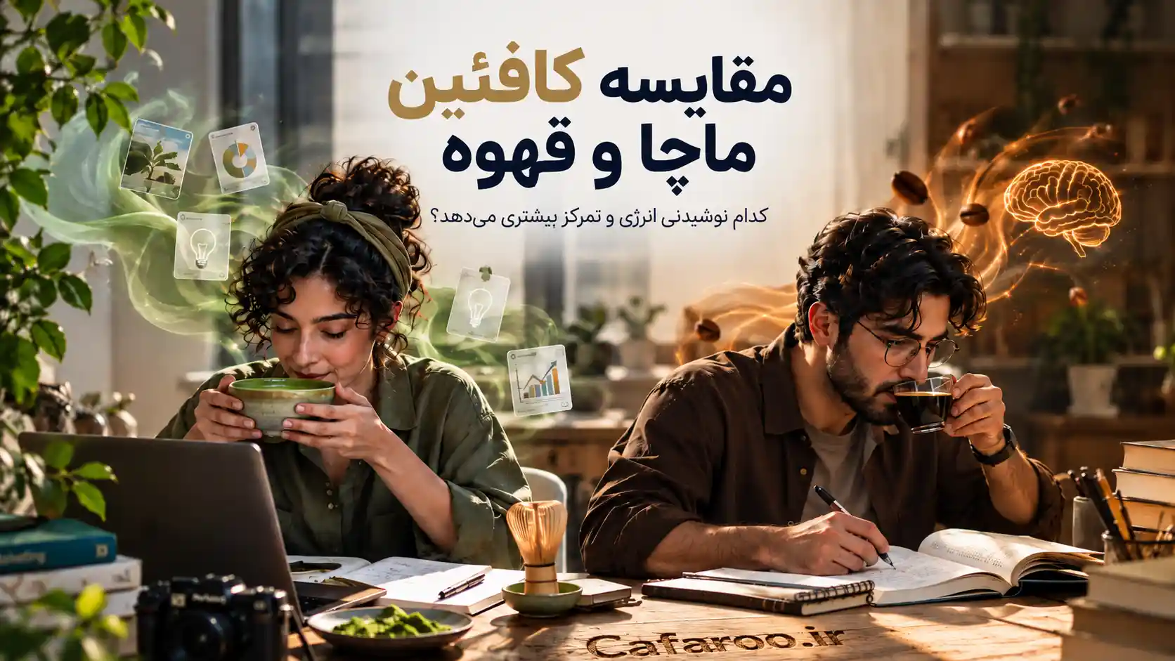 مقایسه کافئین ماچا و قهوه (1)