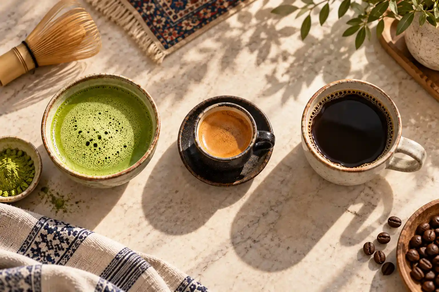 ماچا برای تمرکز بهتر است یا قهوه؟