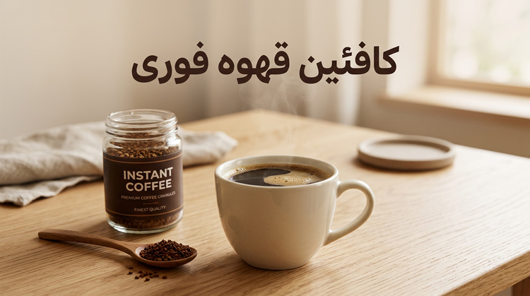 کافئین در قهوه فوری چقدر است