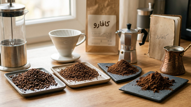 آسیاب مناسب هر نوع قهوه