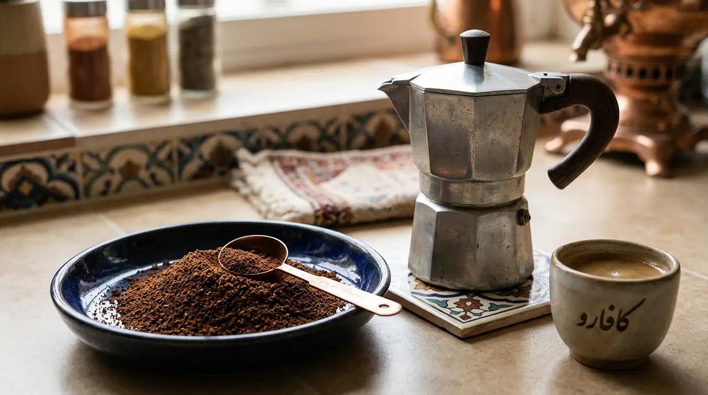 درجه آسیاب قهوه برای موکاپات