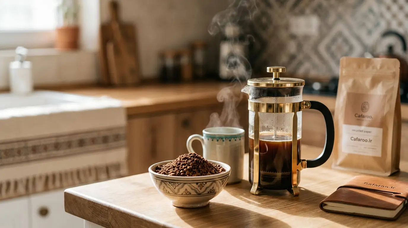 درجه آسیاب قهوه برای فرنچ پرس