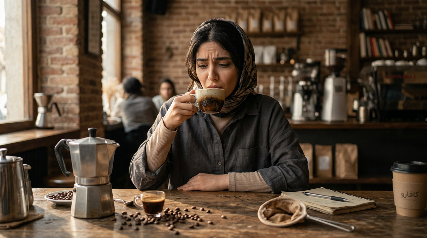 چرا قهوه طعم سوختگی می دهد؟