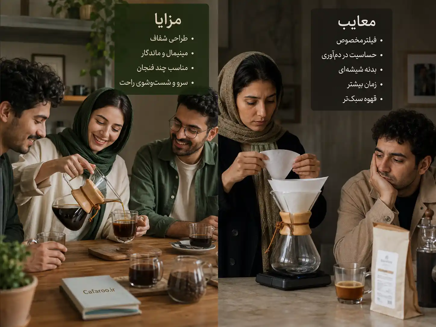 معایب و مزایای قهوه ساز کمکس