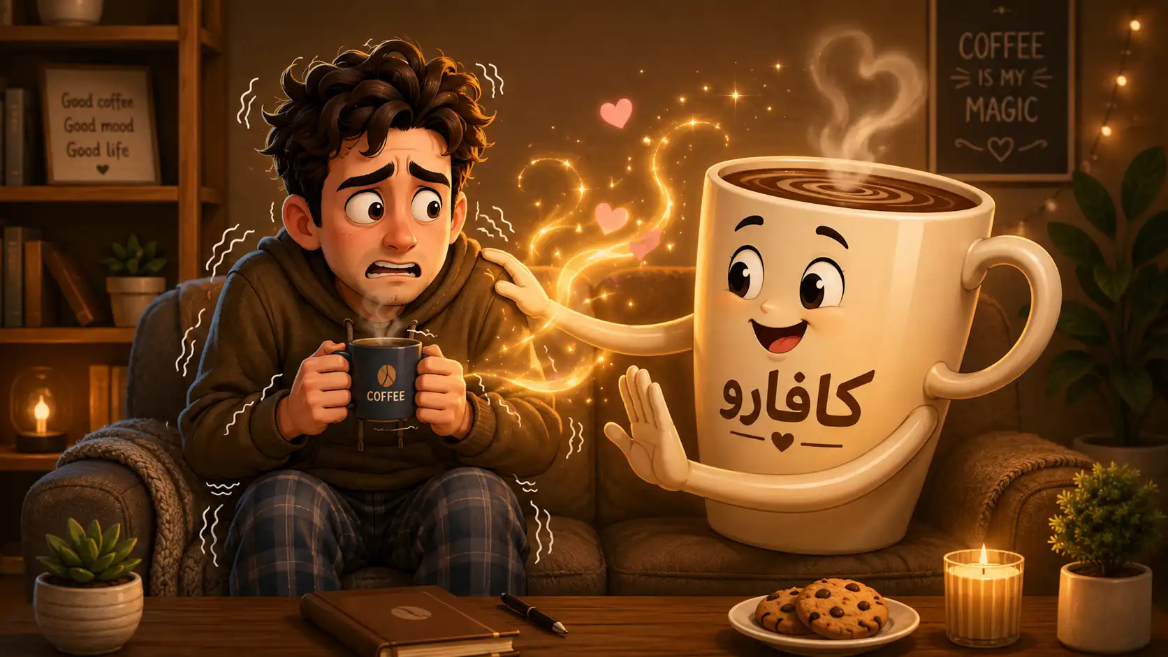 آیا لرزش بدن بعد از قهوه خطرناک است؟