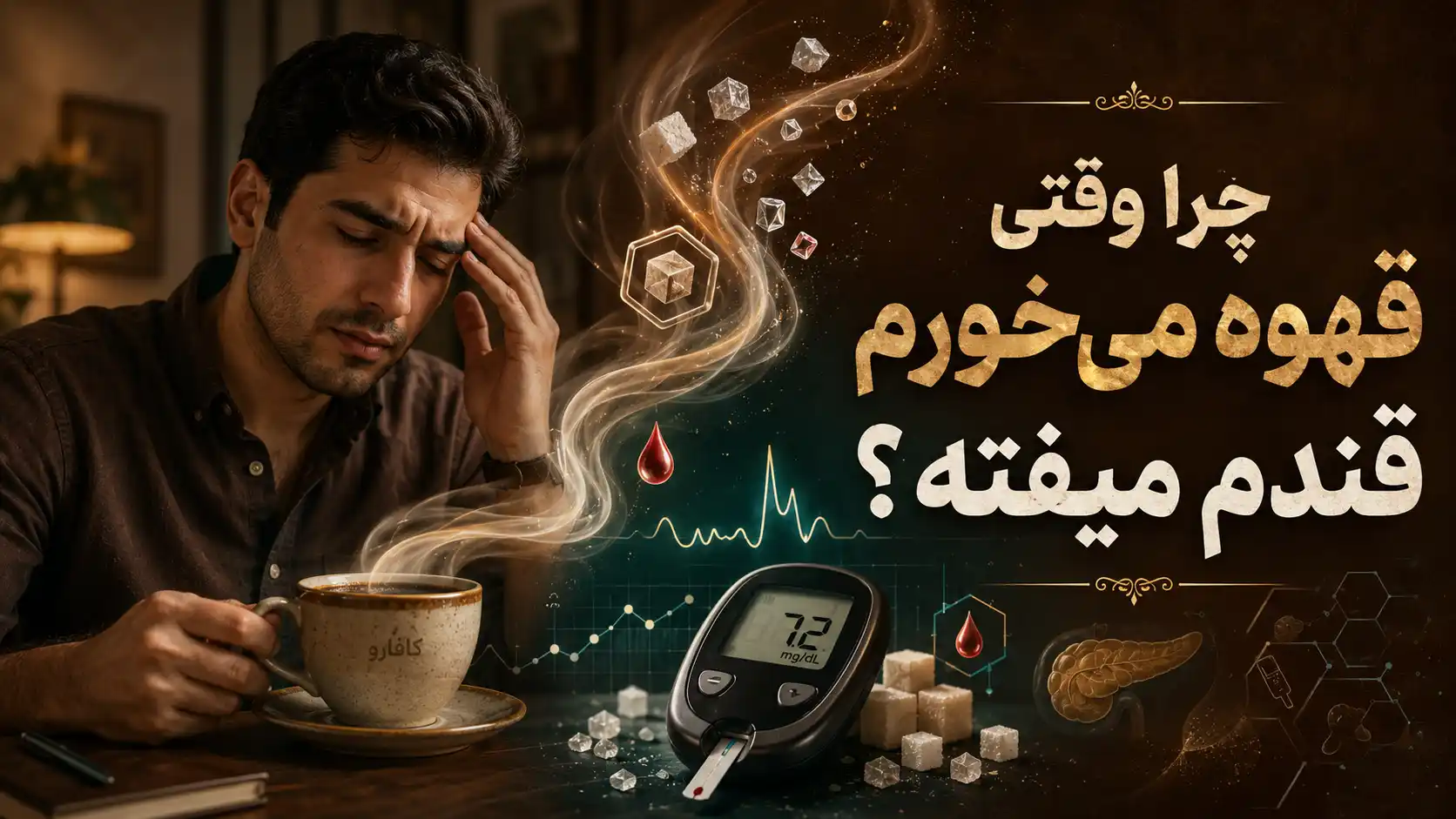 علت افت قند خون بعد از خوردن قهوه