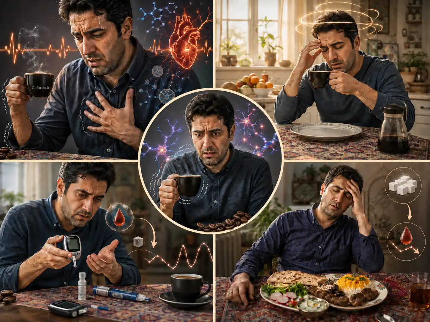 مهم‌ترین علت‌های افت قند بعد از خوردن قهوه